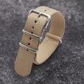Woven Nylon Watch Strap – Universal Canvas Band, 18/20/22mm Khaki