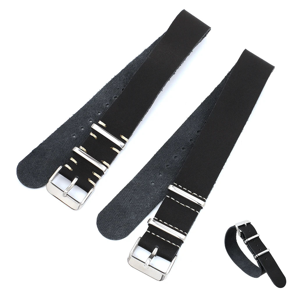 Leather NATO Strap – Universal Replacement Watchband
