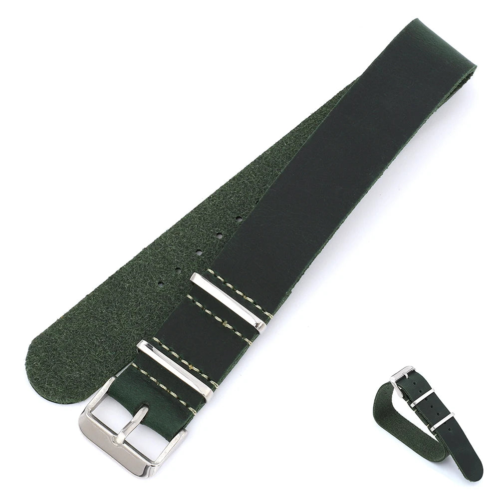 Leather NATO Strap – Universal Replacement Watchband