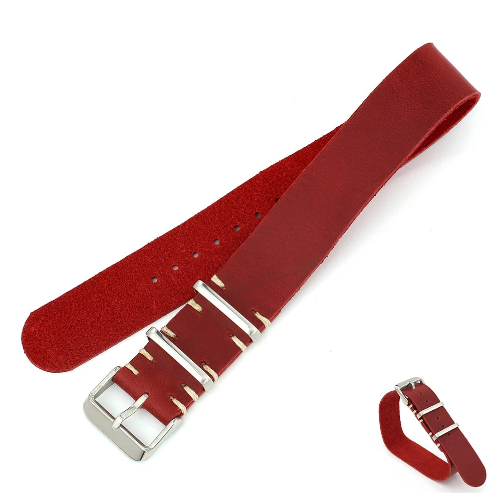Leather NATO Strap – Universal Replacement Watchband
