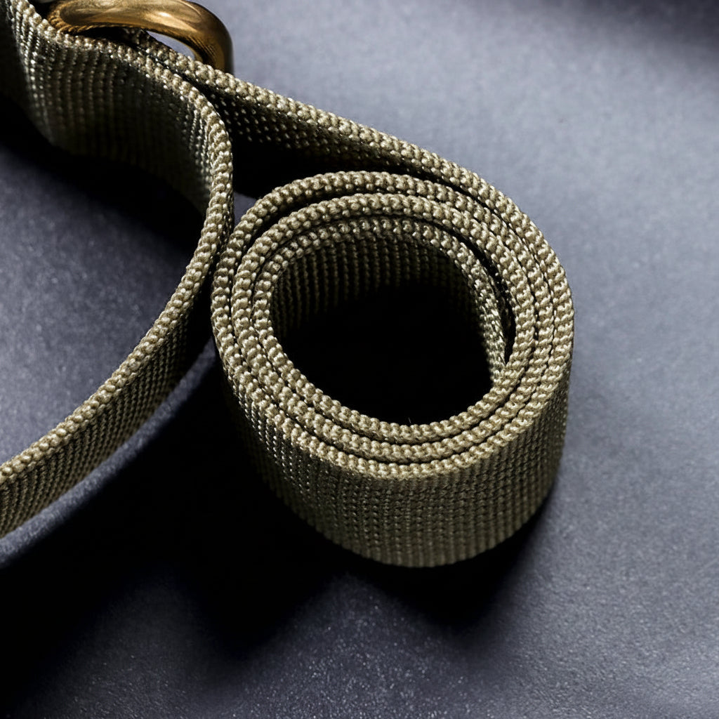 Ribbed Braided Nylon NATO Strap – Ring Buckle Watchband