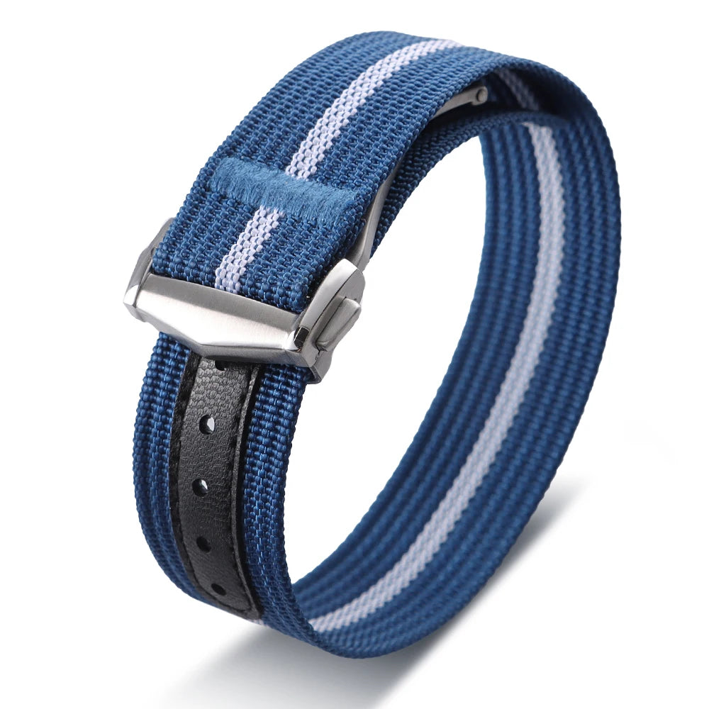 Nylon NATO Strap – Waterproof Sport Watchband, Folding Buckle
