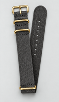 Gray braided watch strap