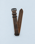 Dark Coffee Crazy Horse Leather Watch Strap
