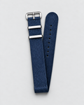 blue military nylon watch strap