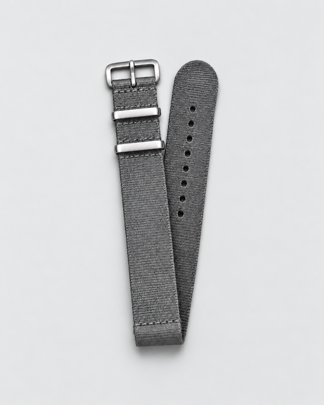 grey military nylon watch strap