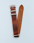 Red Brown Crazy Horse Leather Watch Strap