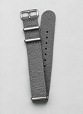 grey woven nylon watch strap